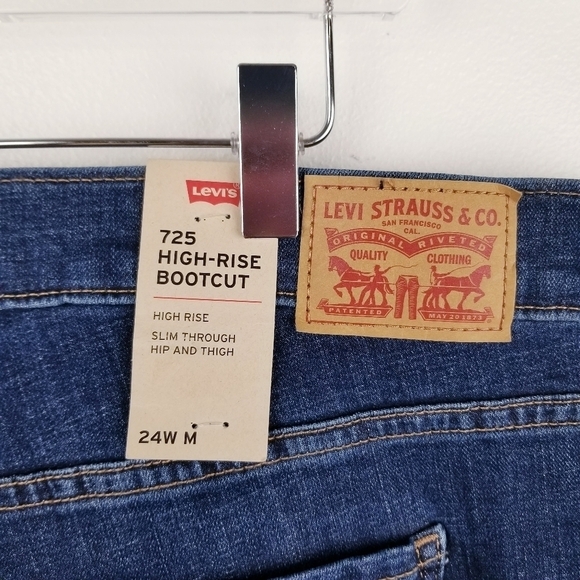 Levi's 725 High-Rise Bootcut Jeans NWT Women's size 24W - Picture 5 of 11